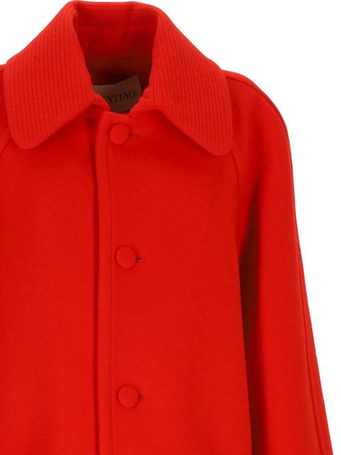 Valentino Garavani pocket-detail coat - Red