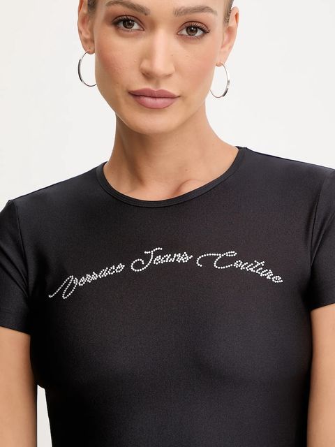 Versace Jeans Couture t-shirt damski kolor czarny 79HAH6A2 N0008