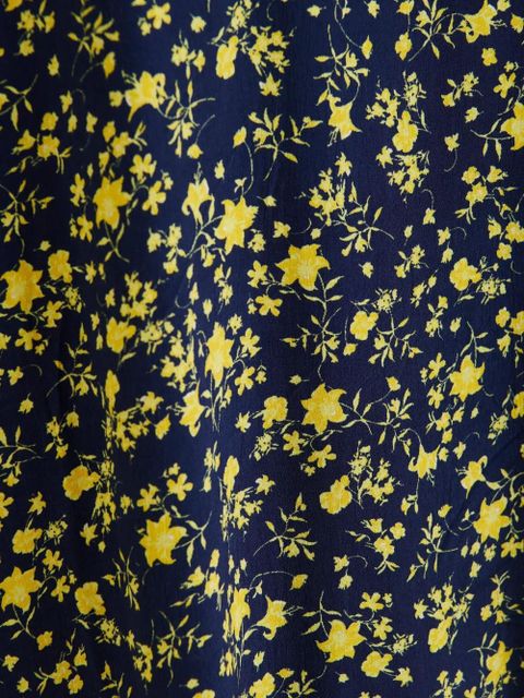 Essentiel Antwerp floral ruffled asymmetric day dress - Blue