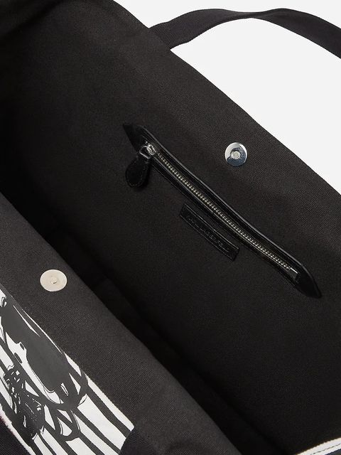 Karl Lagerfeld torebka bawełniana IKON kolor czarny A2W50001