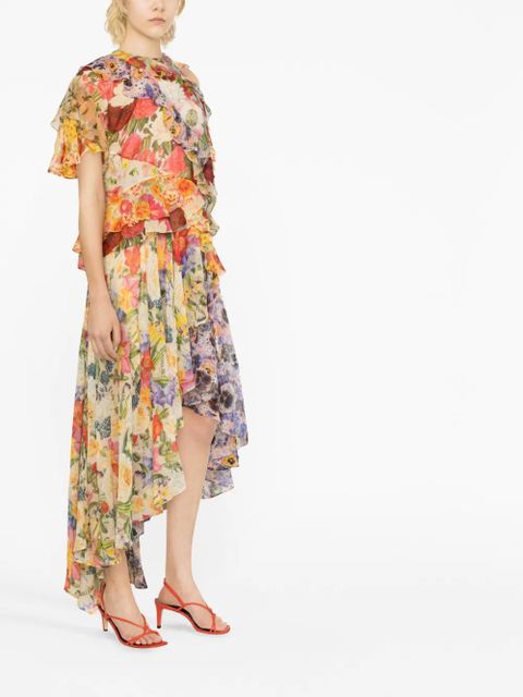 ZIMMERMANN Wonderland floral-print dress - Neutrals