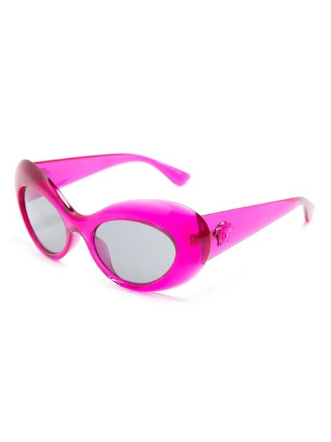 Versace Eyewear La Medusa oval-frame sunglasses - Pink - zdjęcie produktu nr 2