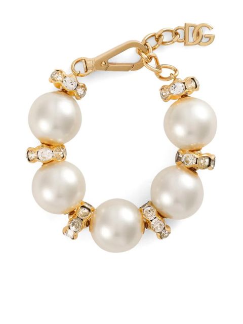 Dolce & Gabbana pearl-embellished bracelet - Gold - zdjęcie produktu nr 1