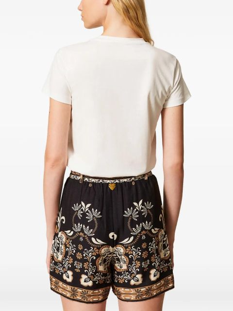 TWINSET printed shorts - Black