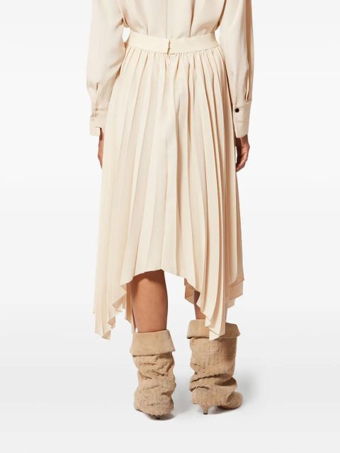 ISABEL MARANT Felixa pleated skirt - Neutrals