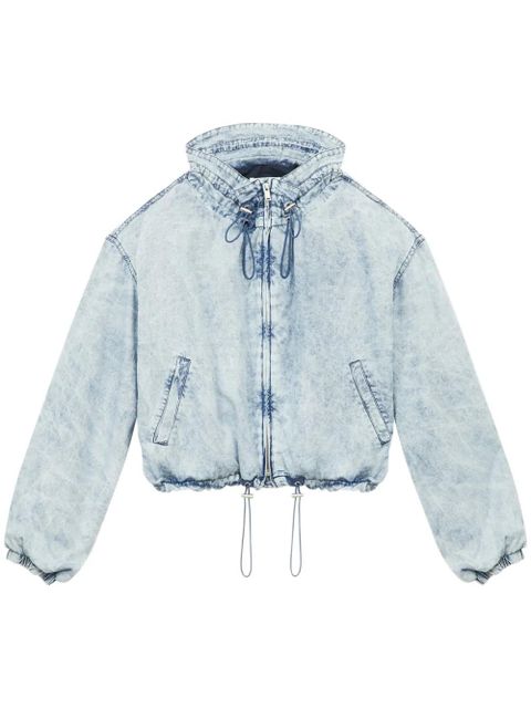 MARANT ÉTOILE Plume bomber jacket - Blue