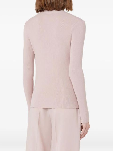 Weekend Max Mara Gabriel ribbed V-neck cardigan - Pink - zdjęcie produktu nr 2