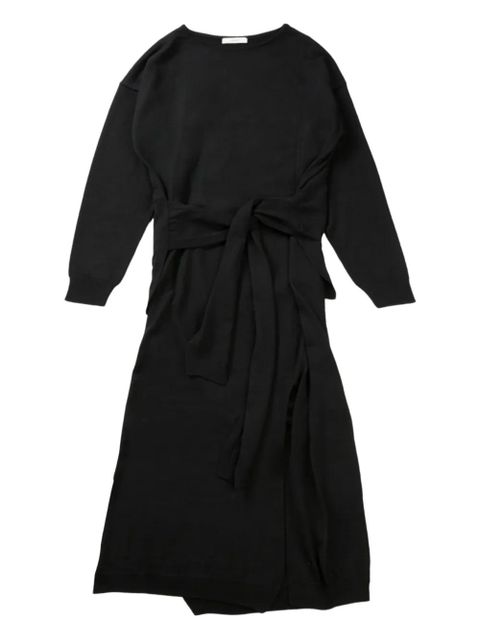 LEMAIRE knot-detail midi dress - Black - zdjęcie produktu nr 1
