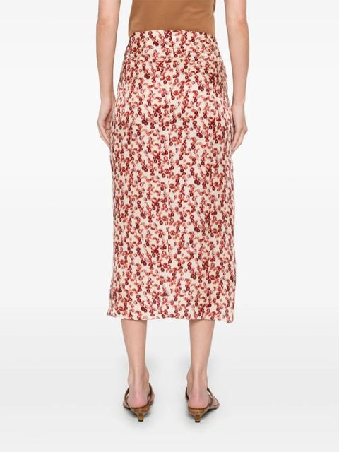 ISABEL MARANT Lisanne midi skirt - Neutrals