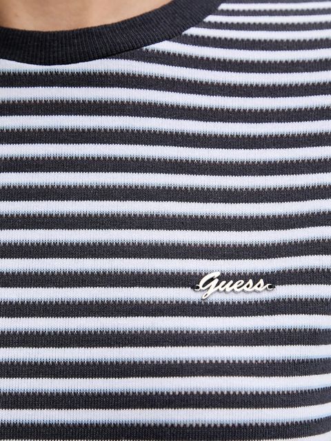 Guess t-shirt SARA damski kolor niebieski W5YP02 KCXL2