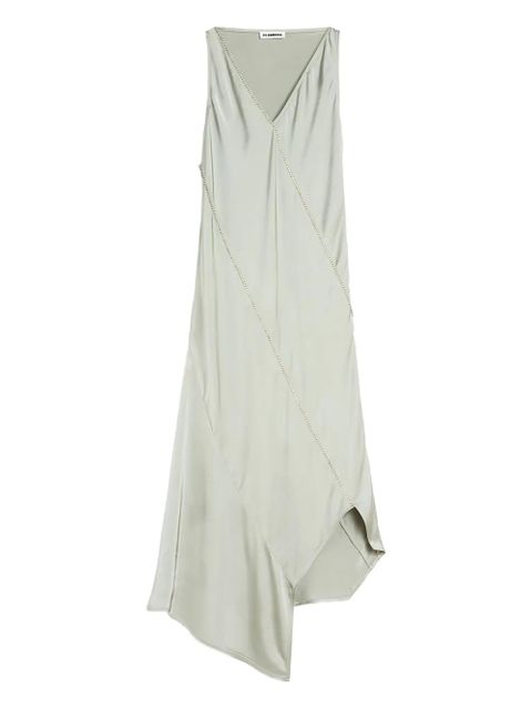 Jil Sander crystal V-neck dress - Neutrals - zdjęcie produktu nr 1