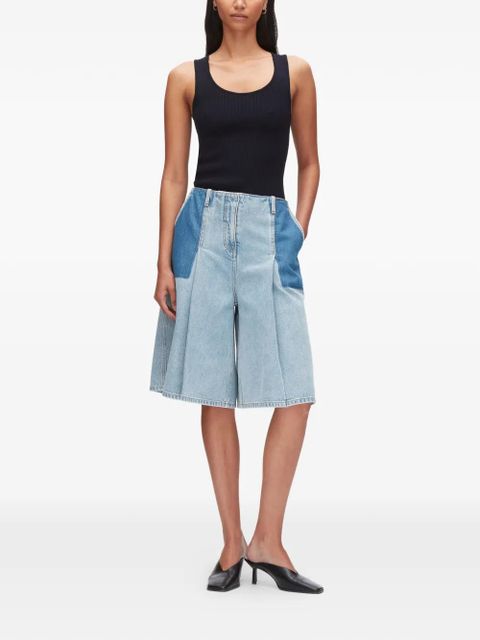 3.1 Phillip Lim patchwork pleat shorts - Blue - zdjęcie produktu nr 2