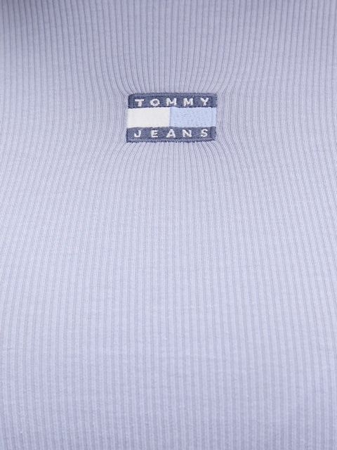 Tommy Jeans longsleeve damski kolor beżowy DW0DW20178