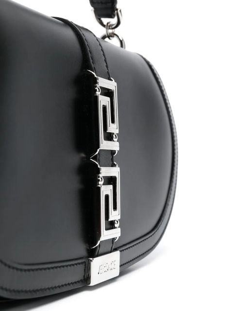 Versace Greca Goddess leather shoulder bag - Black