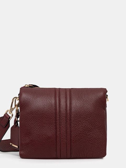 Geox torebka skórzana kolor bordowy D26KRA-00046-C9999 - zdjęcie produktu nr 1