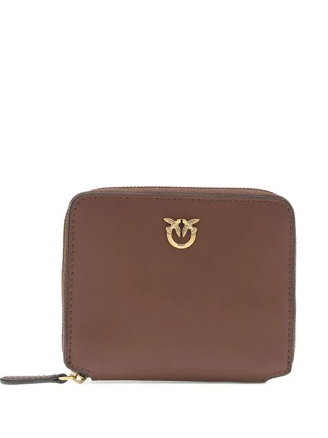 PINKO emblem zip taylor wallet - Brown - zdjęcie produktu nr 1