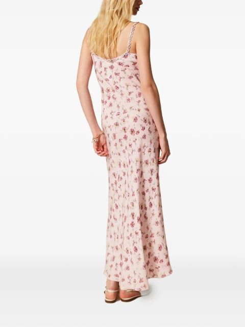 TWINSET floral-print maxi dress - Pink