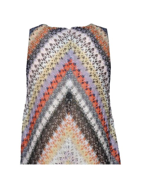 Missoni chevron sleeveless dress - Neutrals - zdjęcie produktu nr 2