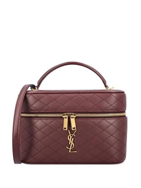 Saint Laurent Gaby large vanity bag in lambskin - Red - zdjęcie produktu nr 1