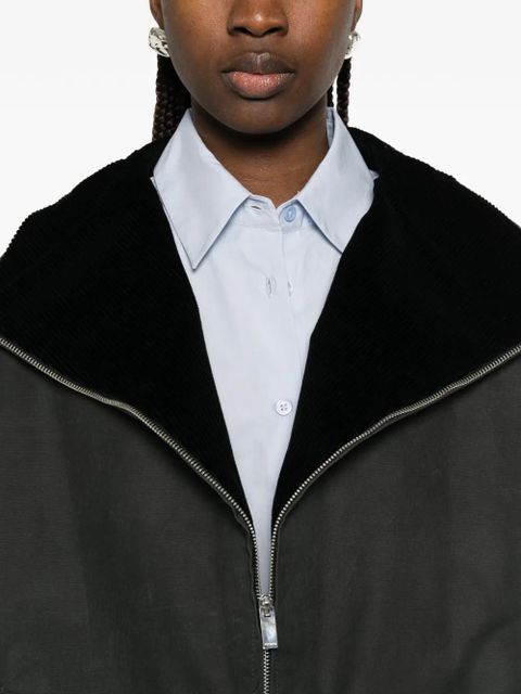 TOTEME zip-fastening long-sleeve jacket - Black