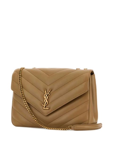Saint Laurent Lou Lou quilted chain shoulder bag - Neutrals