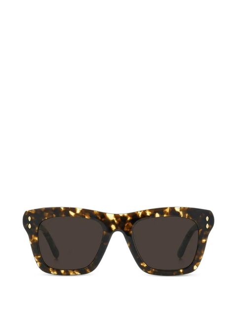 Isabel Marant Eyewear tortoiseshell-effect square-frame sunglasses - Brown - zdjęcie produktu nr 1