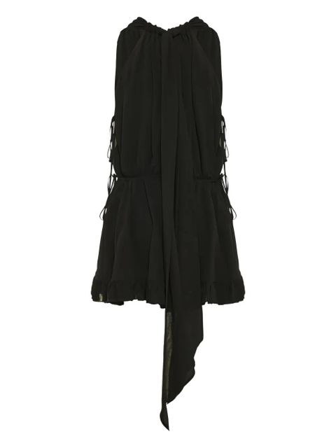 Chloé V-neck ruffled playsuit - Black - zdjęcie produktu nr 2