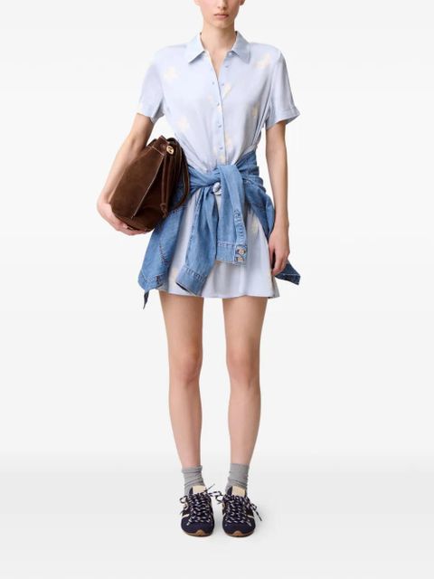 Claudie Pierlot floral-print mini dress - Blue - zdjęcie produktu nr 2