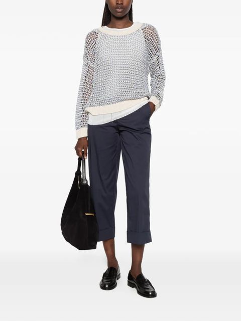 Weekend Max Mara Donirika open-knit sweater - Blue - zdjęcie produktu nr 2