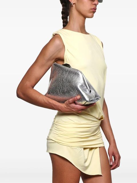 The Attico Day Off clutch bag - Silver