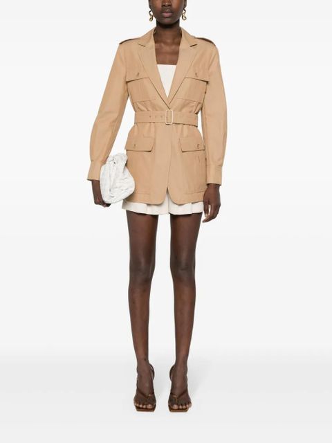 Max Mara Pacos belted jacket - Brown