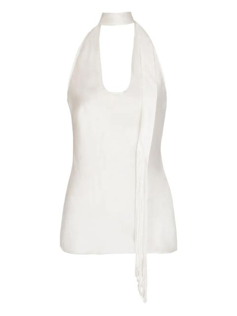 Balmain silk halterneck top - White - zdjęcie produktu nr 1