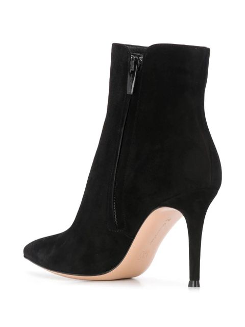 Gianvito Rossi Levy 85mm suede ankle boots - Black