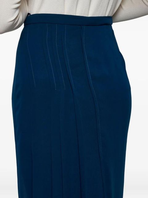 Gucci double-layer pleated skirt - Blue - zdjęcie produktu nr 2