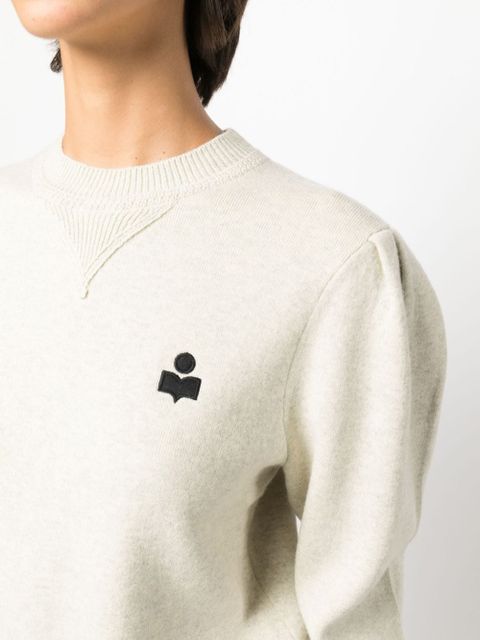 MARANT ÉTOILE Kelaya logo-embroidered jumper - Neutrals