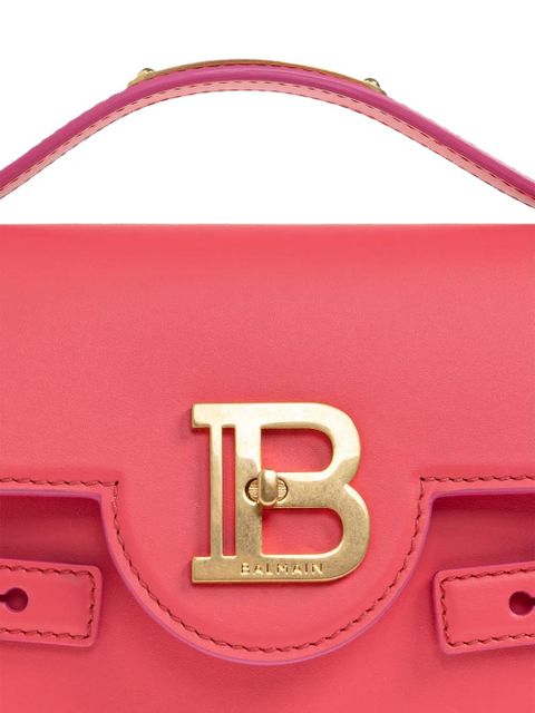 Balmain 24 B-Buzz logo-detail leather cross body bag - Pink
