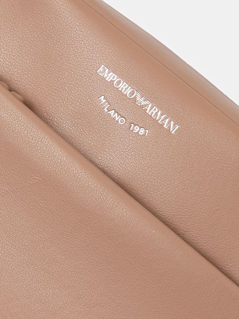 Emporio Armani torebka skórzana kolor beżowy EW003032 AF19229