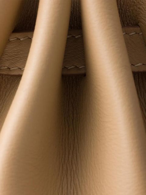 Prada medium leather tote bag - Neutrals