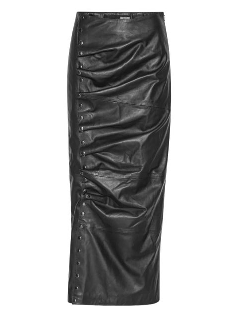 ROTATE BIRGER CHRISTENSEN leather maxi skirt - Black - zdjęcie produktu nr 1