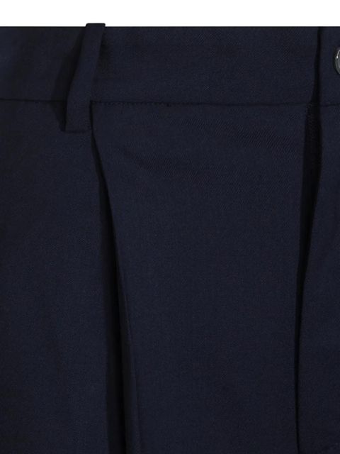 Aya Muse pleated-front side-pocket trousers - Blue