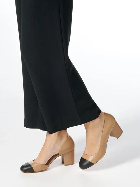 Geox czółenka D VIRNILISA 65 kolor brązowy na słupku D55YYB 0TUBC C0015