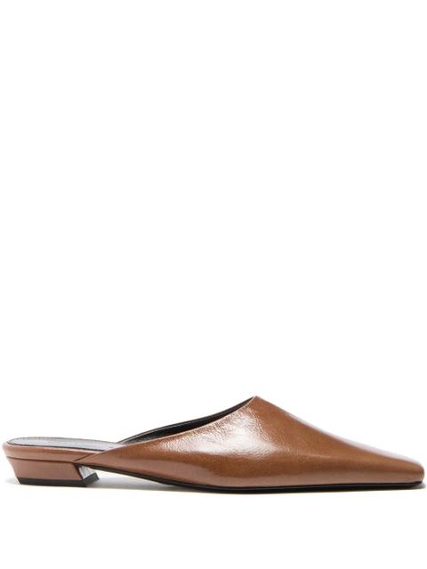 Proenza Schouler Trap leather mules - Brown - zdjęcie produktu nr 1