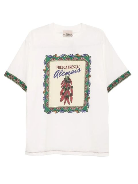 ALEMAIS Katerina Chilli T-shirt - White - zdjęcie produktu nr 1