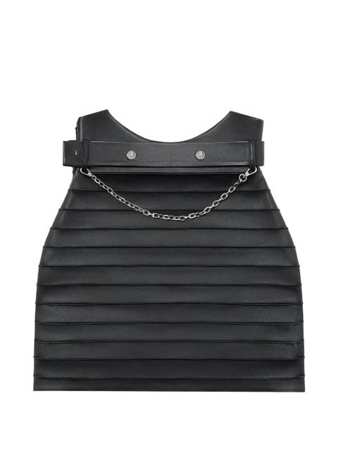 Manière De Voir pintuck chain mini skirt - Black - zdjęcie produktu nr 1