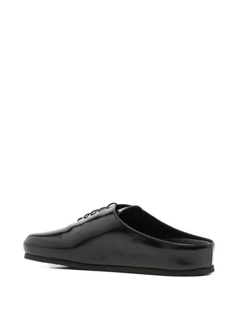 Jacquemus lace-up flat mules - 990 BLACK