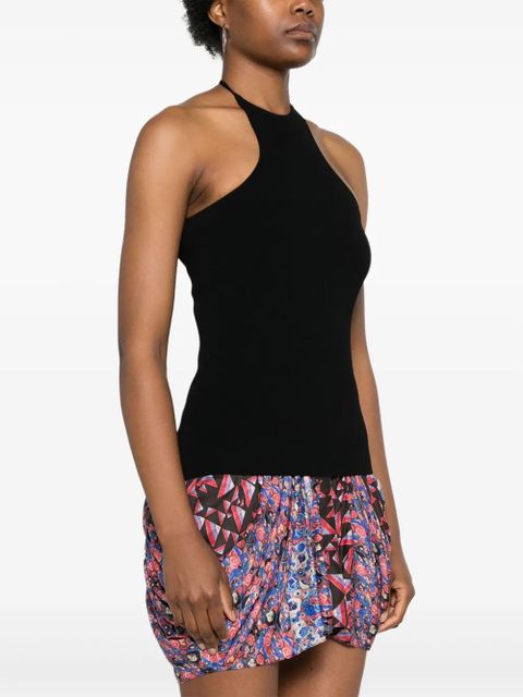 ISABEL MARANT Oracy ribbed-knit tank top - Black