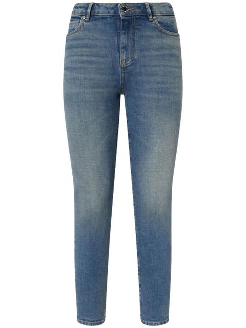 PINKO logo-embroidered slim-fit jeans - Blue - zdjęcie produktu nr 1