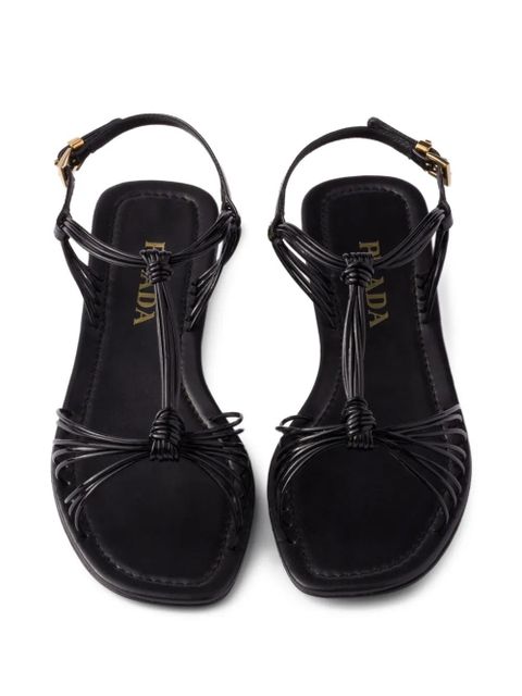 Prada patent leather sandals - Black