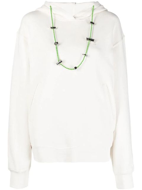 AMBUSH long-sleeve drawstring hoodie - White - zdjęcie produktu nr 1