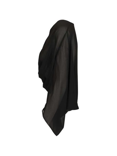 MM6 Maison Margiela draped V-neck top - Black
